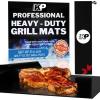 image:imageKITCHEN PERFECTION 2 XL BBQ Grill Mats for Outdoor Grill  Heavy Duty Grilling Mats Reusable Grill Sheets For Gas Grill Extreme Heat Resistant 600 F  Nonstick amp Easy to Clean Superior Set3 Bonuses